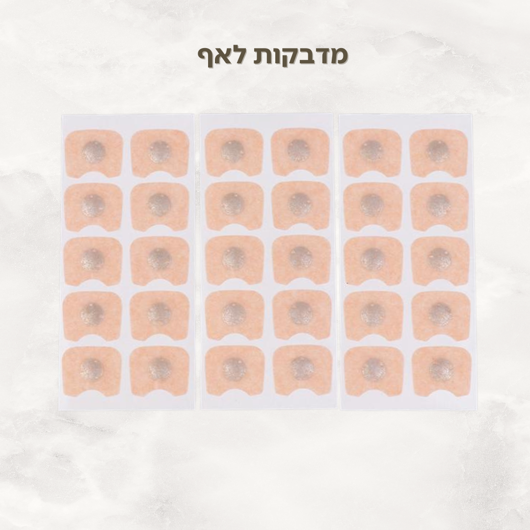 מדבקות לרצועות לאף