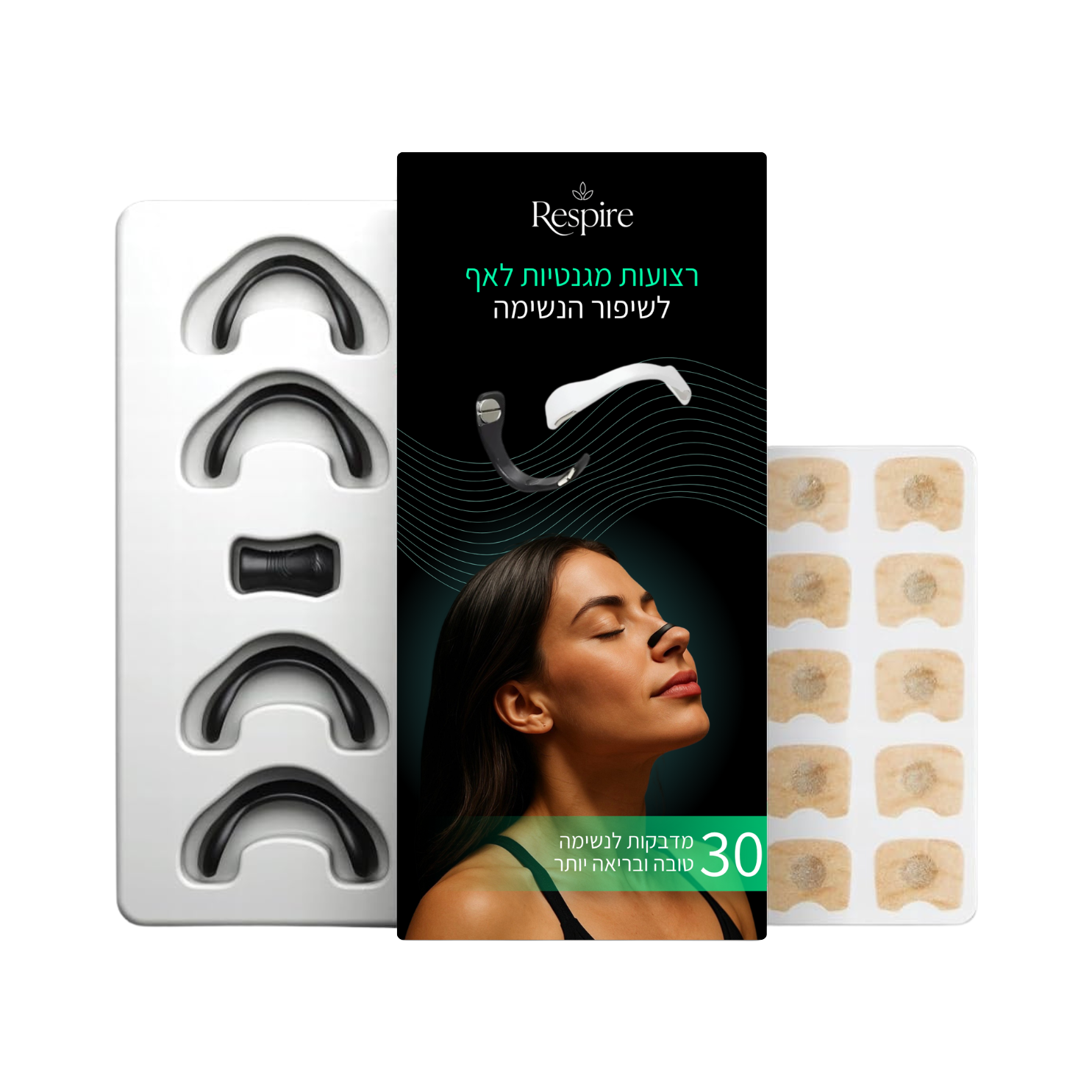 רצועות מגנטיות לאף